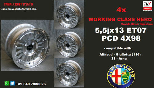 Cerchi pollici 4x98 - 5,5j, 13