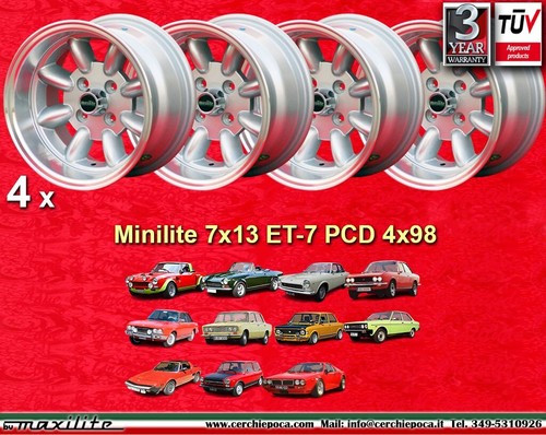 Cerchi fiat minilite 7x13 - fiat,