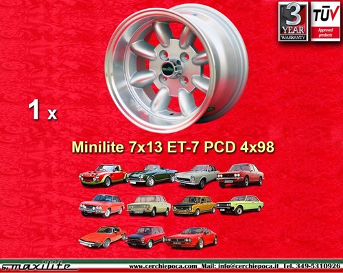 Cerchio fiat minilite 7x13 - 1,
